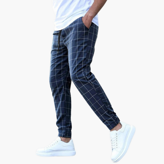 Herren Moderne karierte Hosen