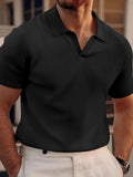 Herren-Poloshirt aus weichem Waffelstoff