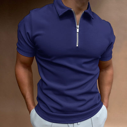 Herren Poloshirt – Reißverschluss, Urban Elegant