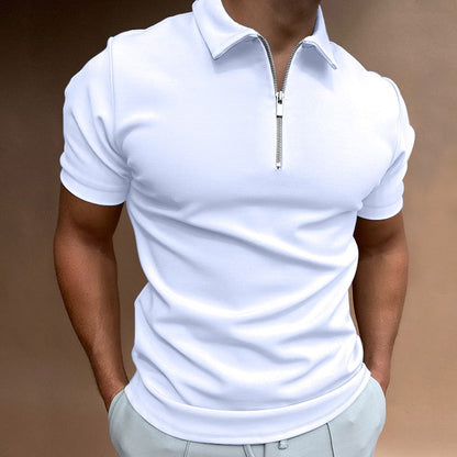 Herren Poloshirt – Reißverschluss, Urban Elegant