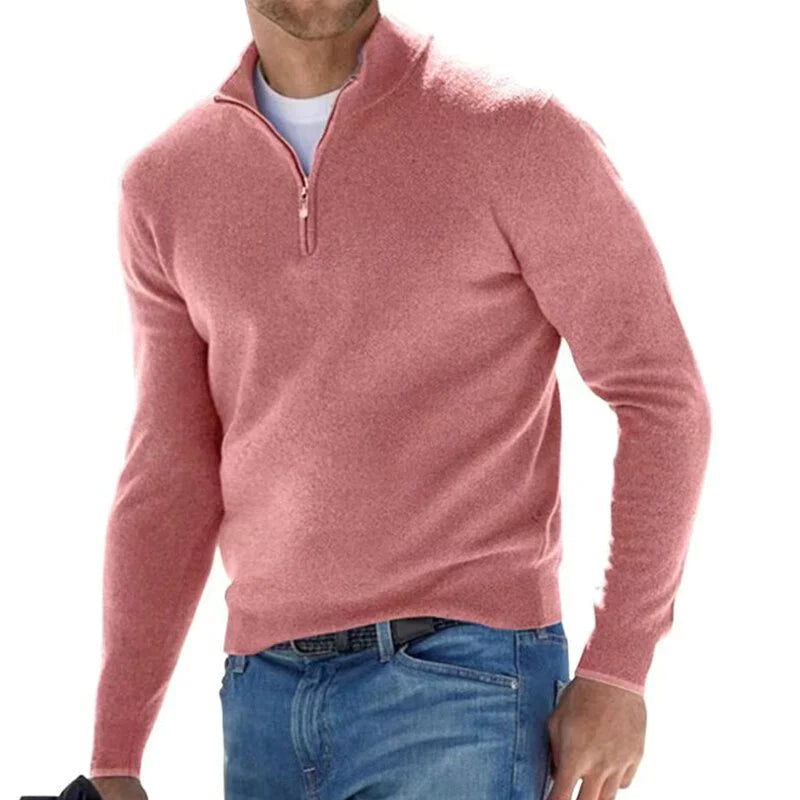 Herren Strickpullover mit halbem Reißverschluss – Klassisch und vielseitig für Freizeit und Business3