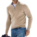 Herren Strickpullover mit halbem Reißverschluss – Klassisch und vielseitig für Freizeit und Business1