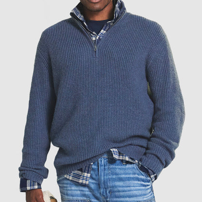 Herren-Strickpullover mit Halbreißverschluss – Klassischer und vielseitiger Pullover für kühle Tage4