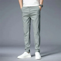 Hoch Taillierte Herrenhose Slim Fit
