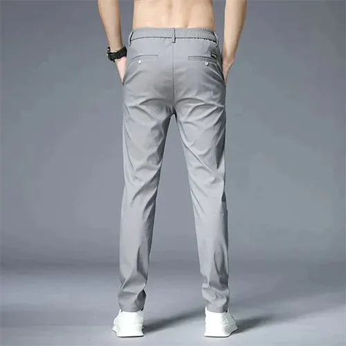 Hoch Taillierte Herrenhose Slim Fit