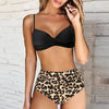 Set bikini donna vita alta motivo leopardato due pezzi bikini | Wild