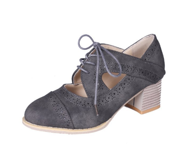 Damen Cut-Out Schuhe mit Schnürung | Klassisch