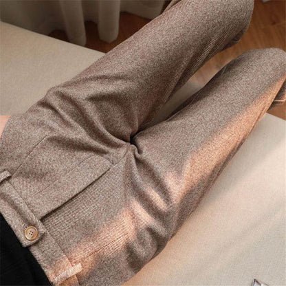 Pantaloni da donna a taglio stretto con vita media | Gamba strutturata