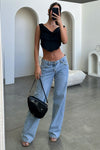 Jeans mit niedriger Taille für Damen