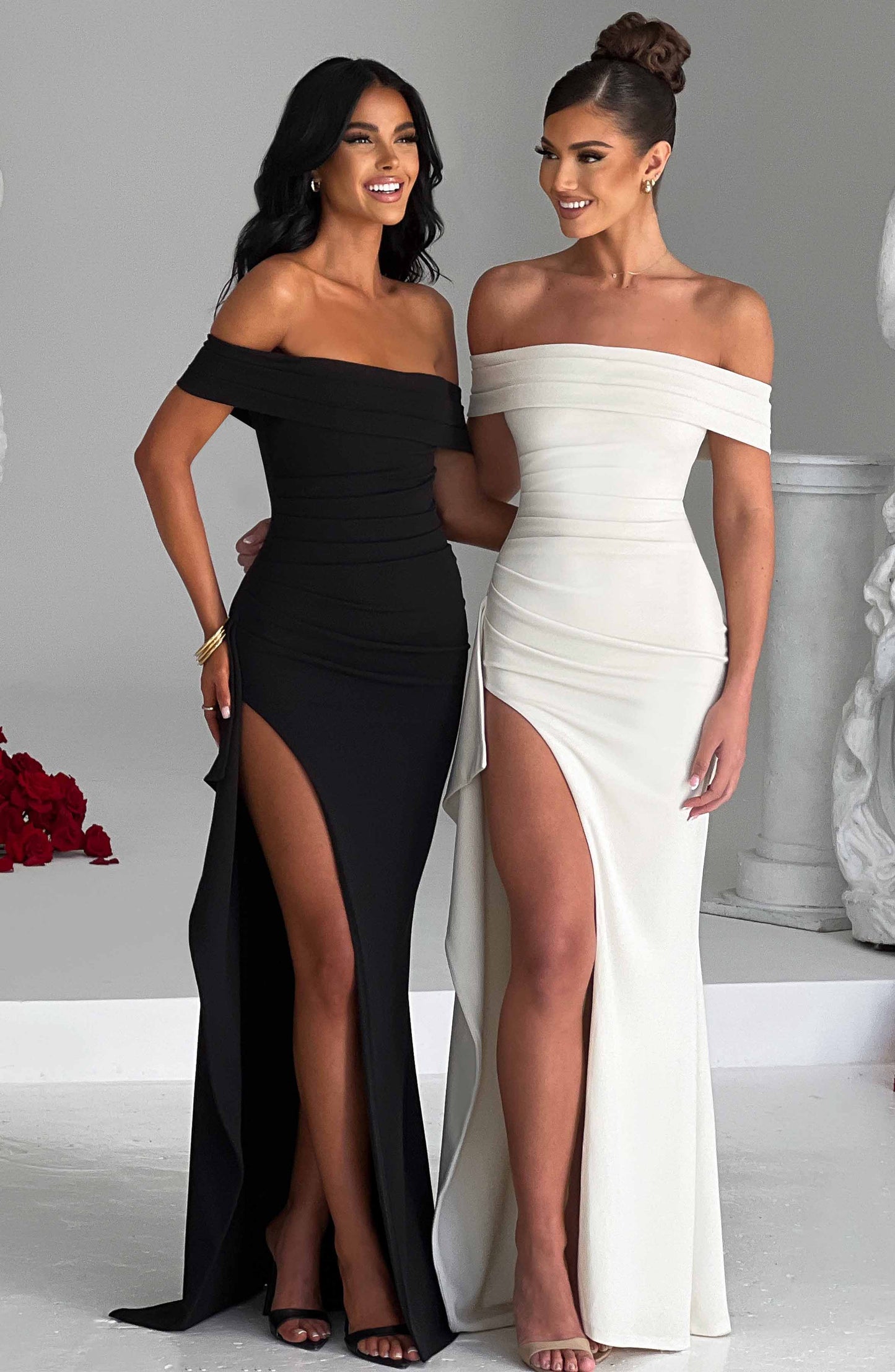 Abito Maxi Donna Spalle Scoperte | Taglio Attillato