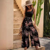 Jumpsuit für Damen ärmellos mit Blumendruck