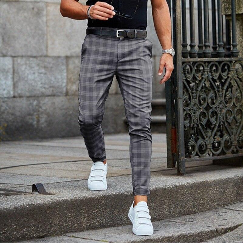 Karierte Chino Hose Für Herren