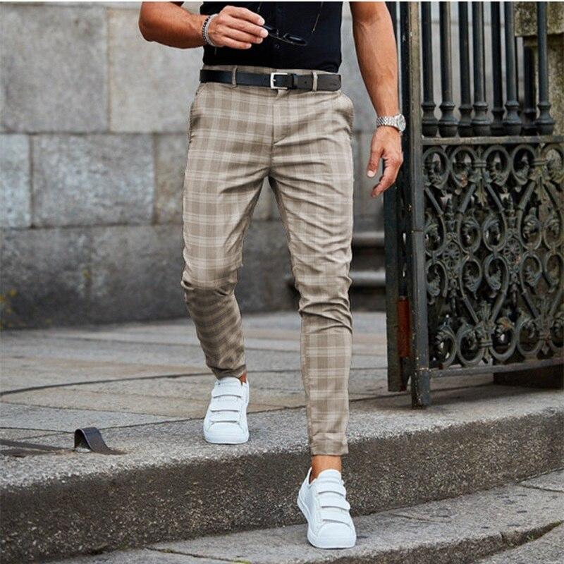 Karierte Chino Hose Für Herren