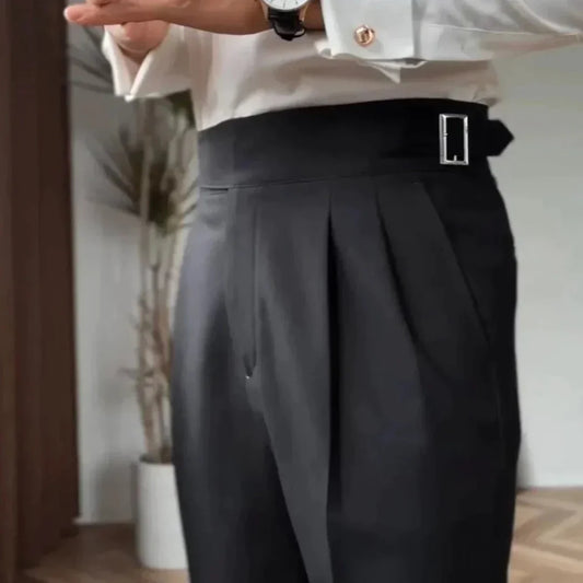 Klassische Damenhose Mit Gürtel