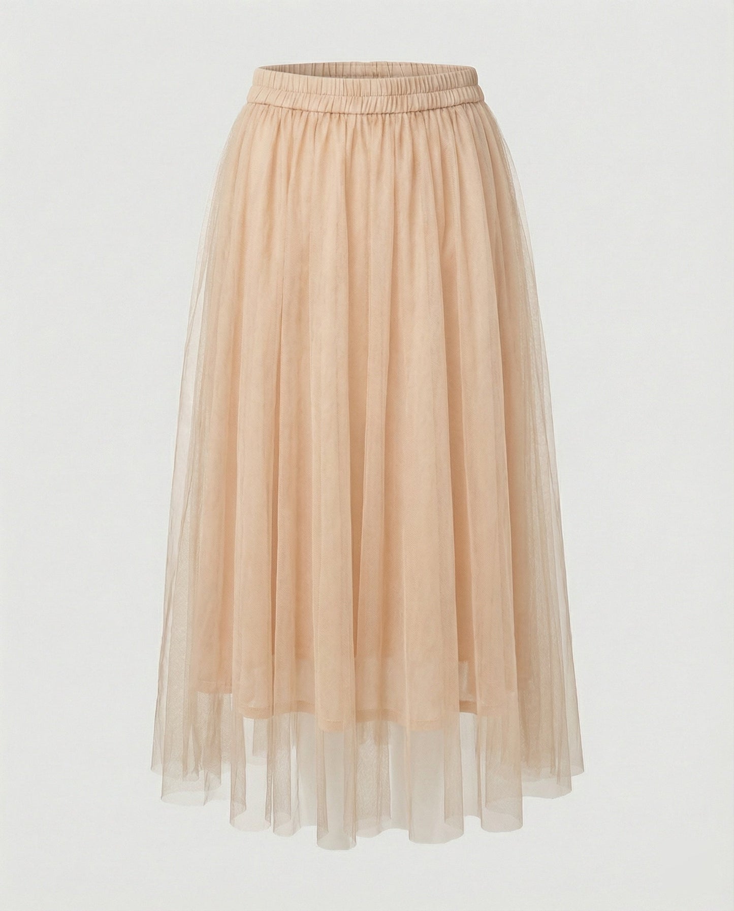 Abito midi aderente a maniche lunghe da donna | Gonna trasparente