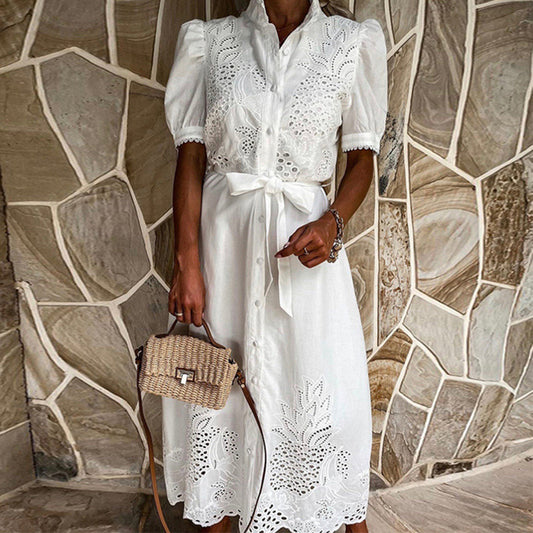 Langes Maxikleid für Frauen im Sommer