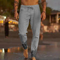 Leinenhose Herren mit Lockerem Elegantem Schnitt