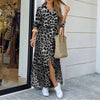 Leopardendruck Damen Kleid für Abend und Sommer