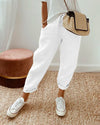 Pantalon simple pour femme - taille haute