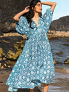 Luftiges Blumenkleid Damen 90-100 cm