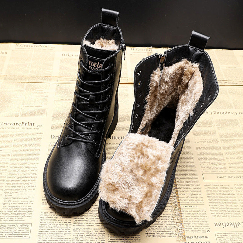 Männliche Gefütterte Winterstiefel – Stil und Komfort an kalten Tagen