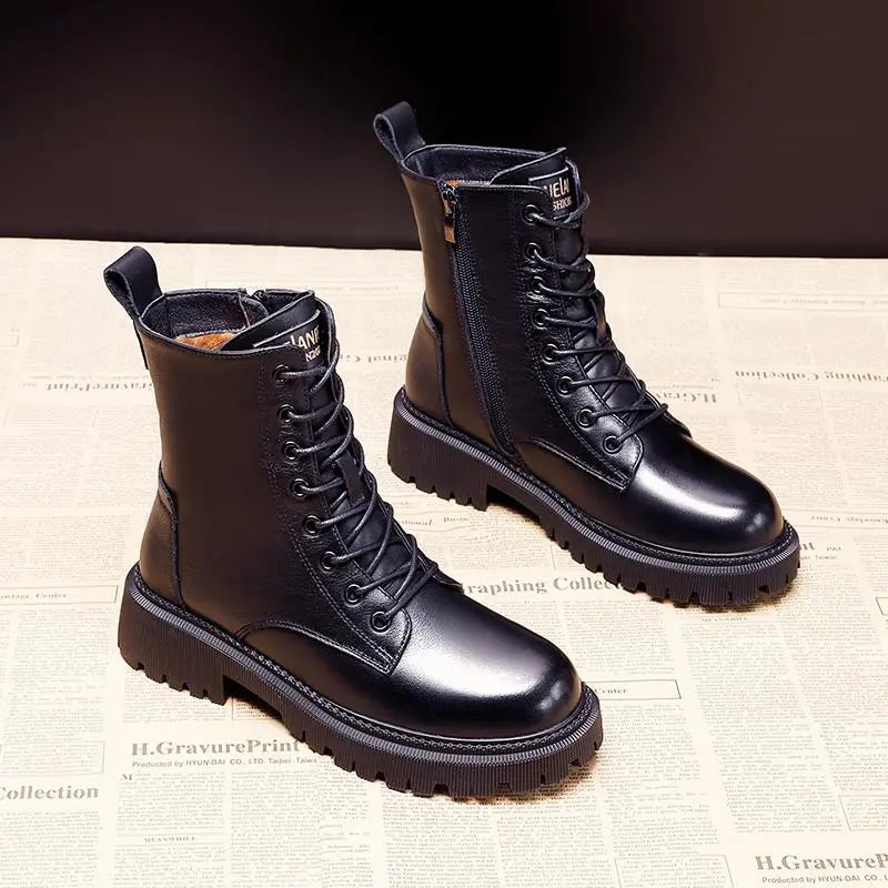 Männliche Gefütterte Winterstiefel – Stil und Komfort an kalten Tagen