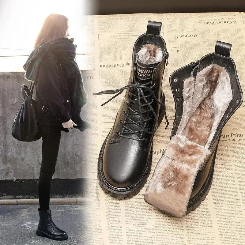 Männliche Gefütterte Winterstiefel – Stil und Komfort an kalten Tagen