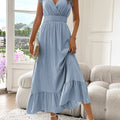 Maxikleid Damen | Fließender Sommertraum mit eleganter Taille | Clara
