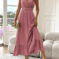 Maxikleid Damen | Fließender Sommertraum mit eleganter Taille | Clara