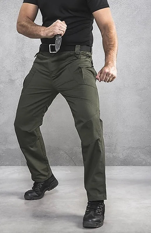 Herrenhose mit geradem Bein im Camouflage-Look | Cargo
