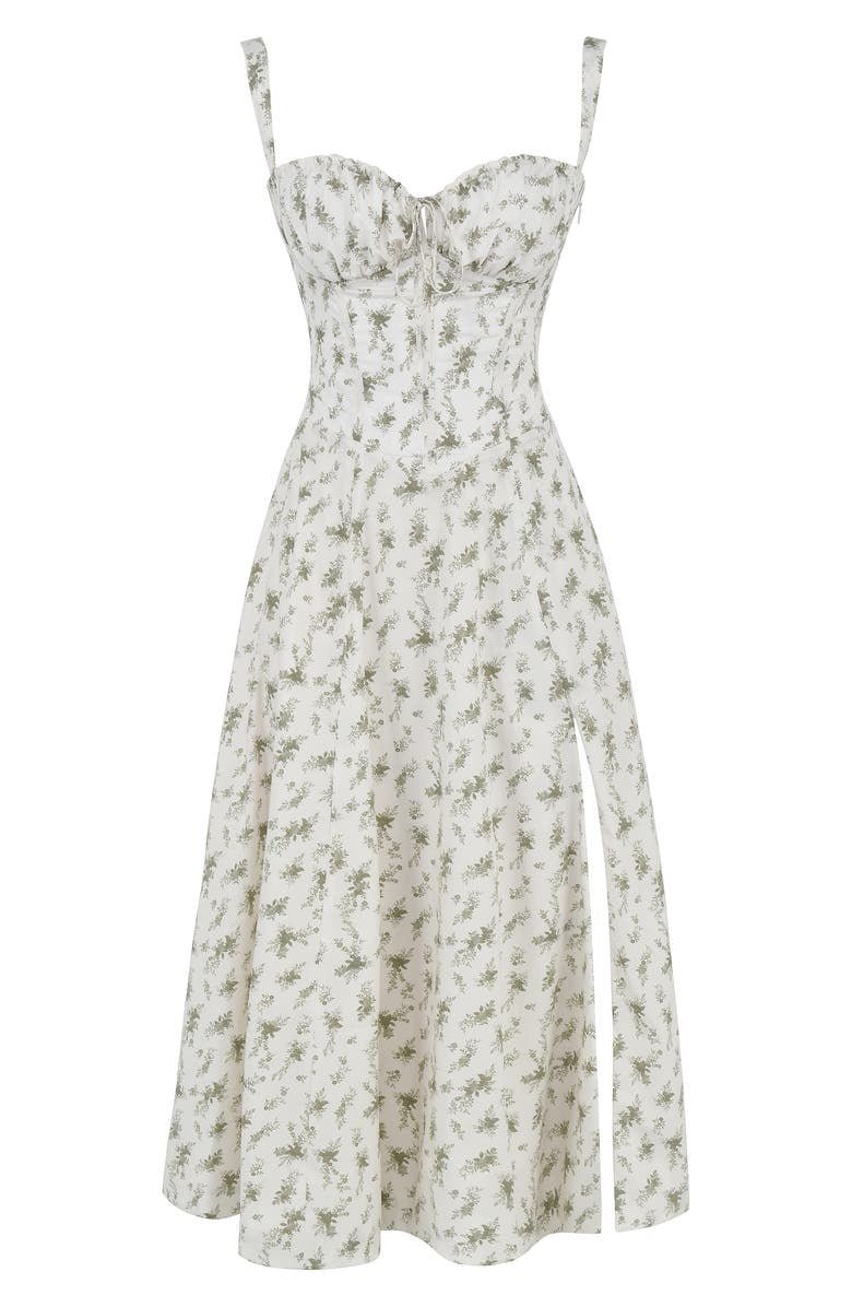 Damen Midikleid | Florales Design und Spaghettiträger | Eleganter Sommer-Look