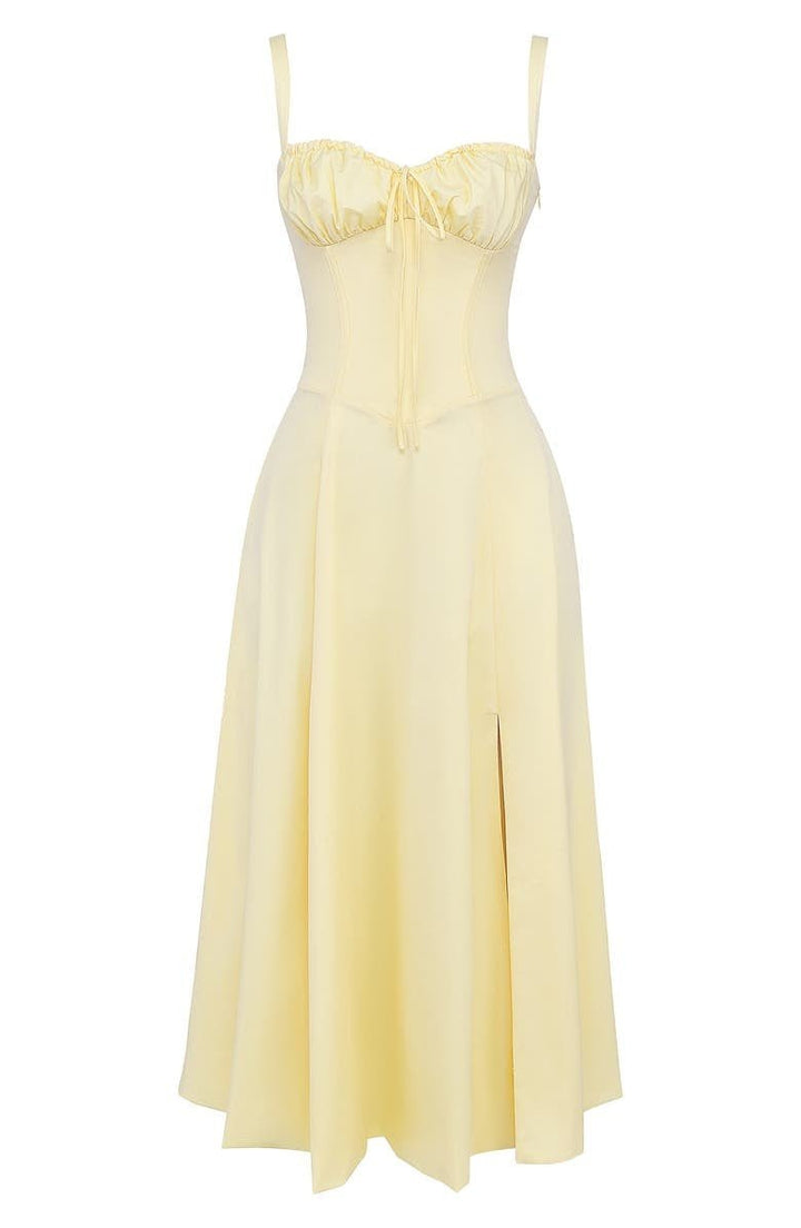 Damen Midikleid | Florales Design und Spaghettiträger | Eleganter Sommer-Look