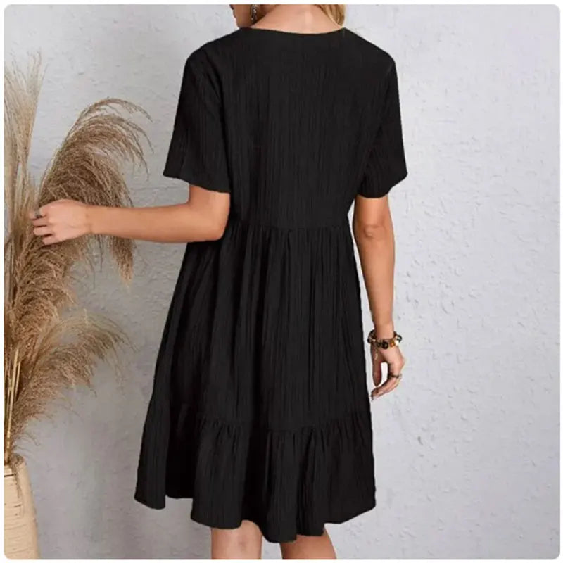 Musselin Mini Kleid für den Sommer