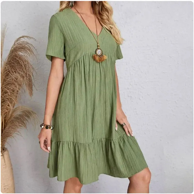 Musselin Mini Kleid für den Sommer