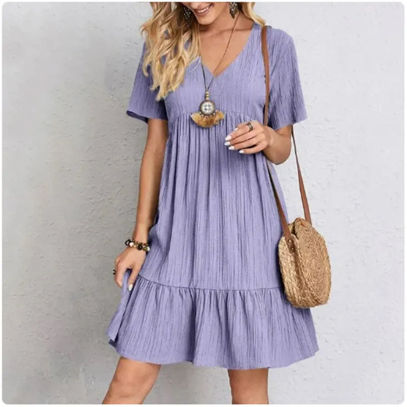 Musselin Mini Kleid für den Sommer