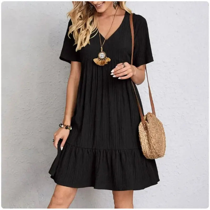 Musselin Mini Kleid für den Sommer