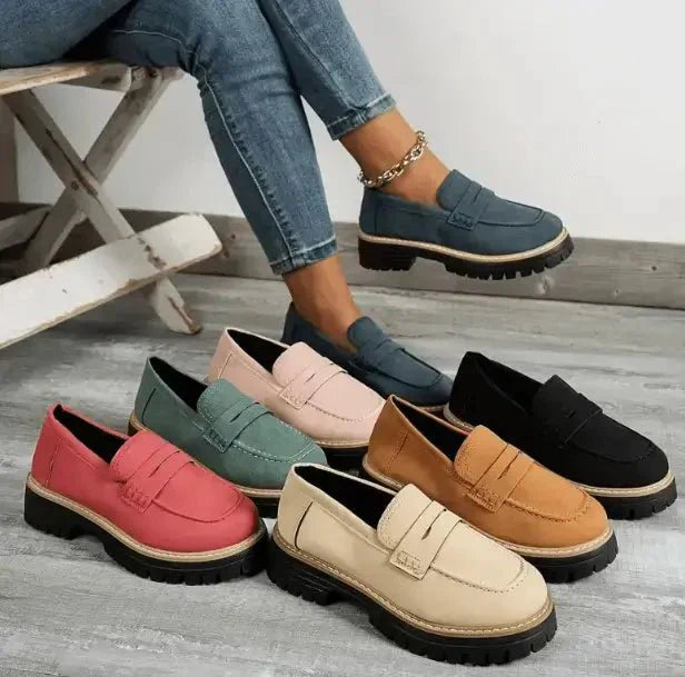 Damen Flache Slip-On Loafer | Klassisch