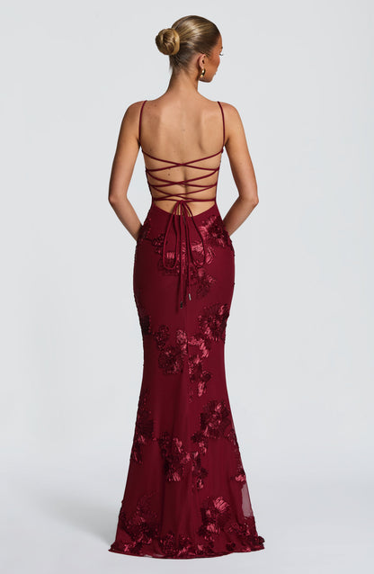 Abito Maxi Donna Senza Maniche con Scollo a Cuore | Taglio Attillato