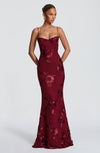 Abito Maxi Donna Senza Maniche con Scollo a Cuore | Taglio Attillato