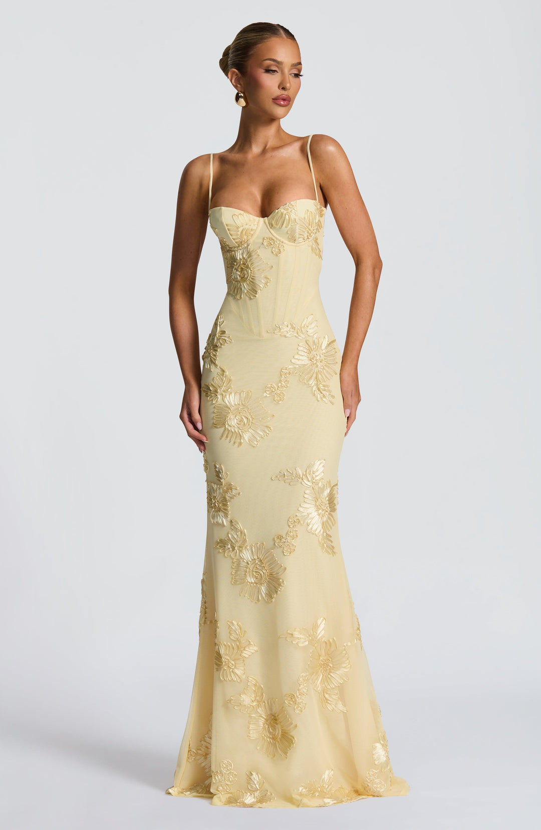 Robe maxi sans manches à décolleté en cœur | Coupe ajustée femme