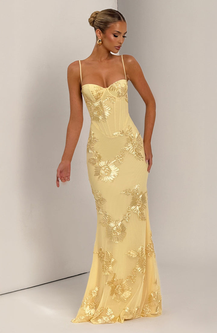 Robe maxi sans manches à décolleté en cœur | Coupe ajustée femme