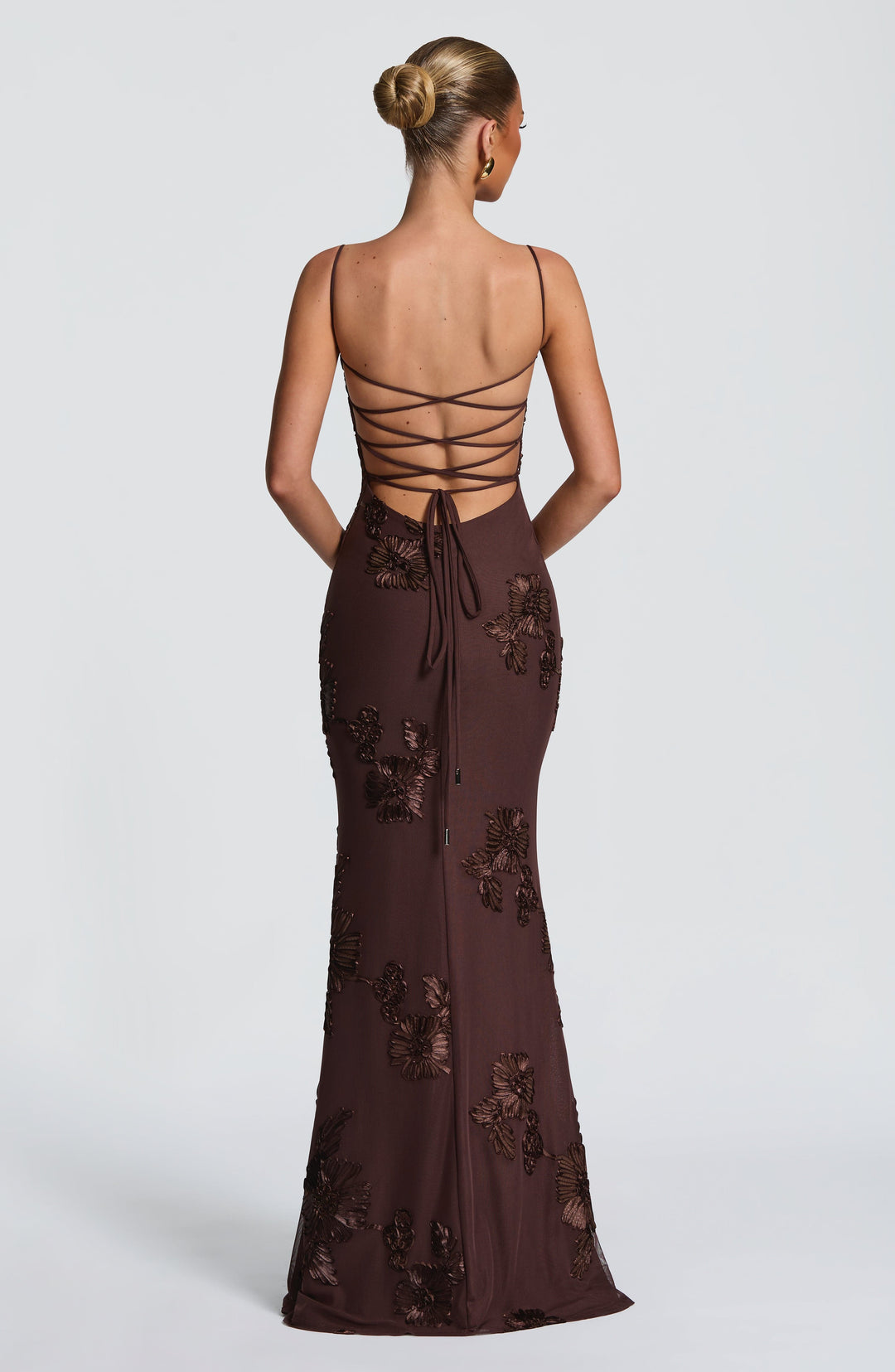 Robe maxi sans manches à décolleté en cœur | Coupe ajustée femme