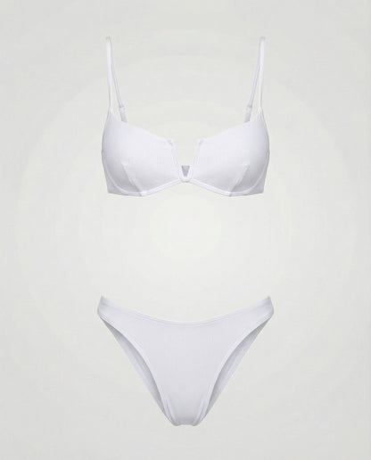 Bikini donna con ferretto e effetto push-up | Spalline regolabili