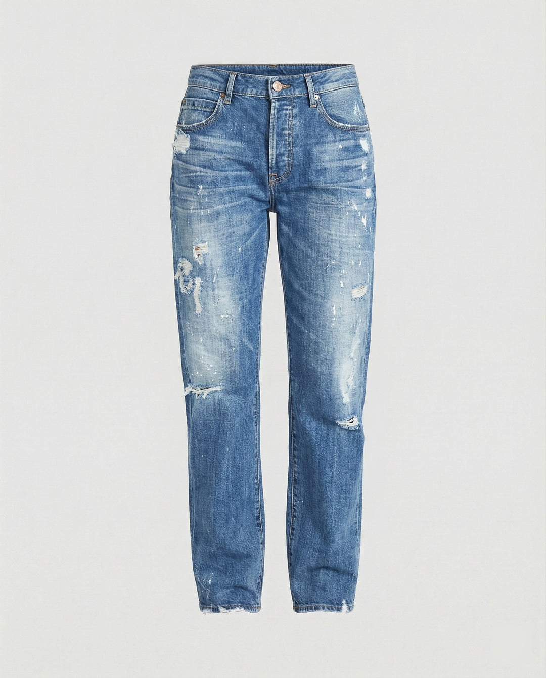 Damen Schmale Passform Hose mit Niedriger Taille | Leicht Ausgestellt