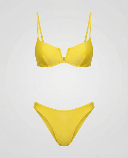 Bikini donna con ferretto e effetto push-up | Spalline regolabili