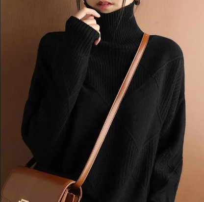 Pull en tricot à col roulé