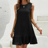 Rüschen-Hem-Mini-Kleid für Damen