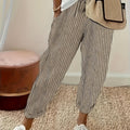 Sommerhose Damen | Bequeme Streifenhose mit lockerem Schnitt | Noelle