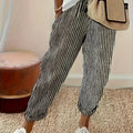 Sommerhose Damen | Bequeme Streifenhose mit lockerem Schnitt | Noelle
