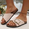 Stylische Damen-Sandalen mit großer Schnalle – Sommer Must-Have
